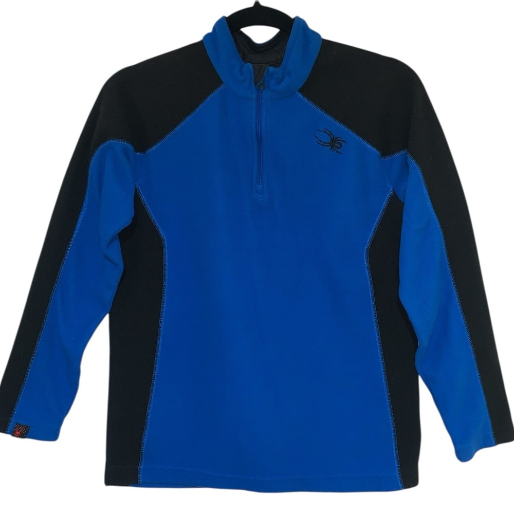 Spyder 3/4 Zip Boys Fleece Sweater Mock Neck Size XL